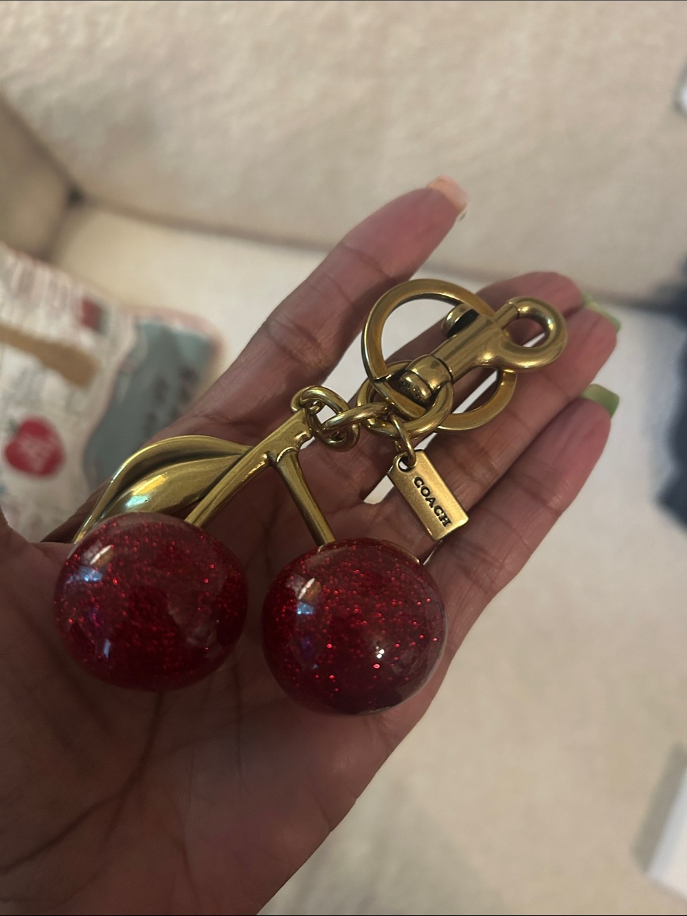 Coach Large Cherry bag charm 🥳🥳❌❌